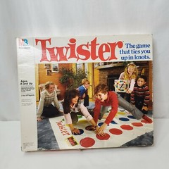 Vintage 1986 Twister Board Game Milton Bradley 80s Party Decor Game Night USA