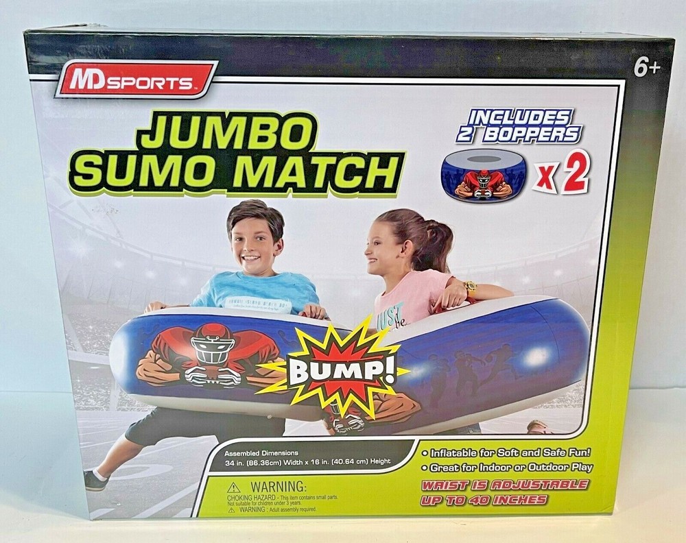 MD Sports JUMBO SUMO MATCH Great For Indoor or Outdoor Play New Sealed