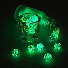 48 Pieces Marbles Glow in The Dark for Kids Mixed Colors 0.4 Inch, Green