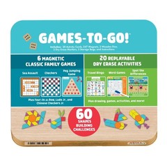 Games On the Go Tin Travel Game Set for Kids Ages 3-6+