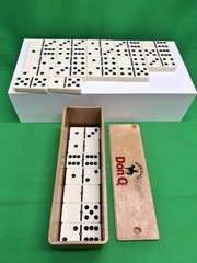 Vintage DON Q SERRALLES Quixote Rum Promotional Bakelite Domino SET Clean JAPAN