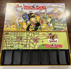 The Simpsons MONOPOLY by USAOPLY Game – Replacement PARTS – Empty Game Box