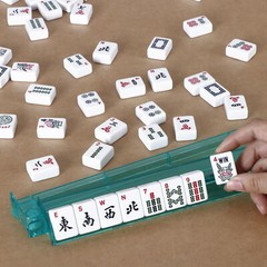 American Mahjong Set 166 Tiles 4 Colors Pushers/Racks Mah Jongg Set W/Soft Bag