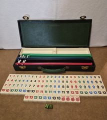 Vtg Crisloid Rummikub Rummy Game Set Complete 108 Molded Hollow Plastic Tiles
