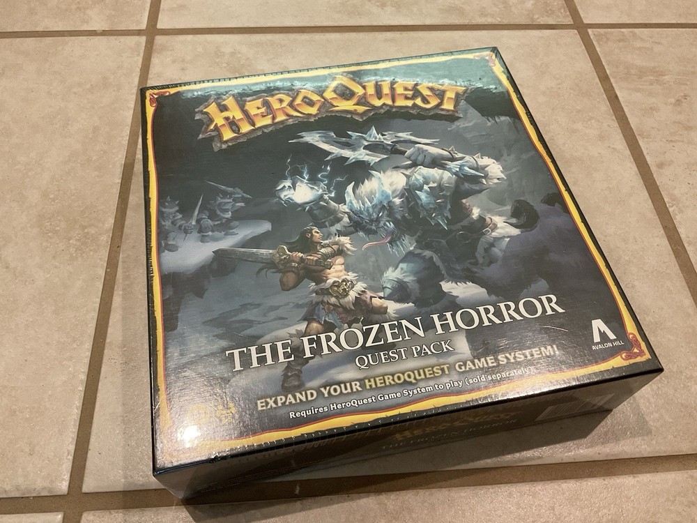 HeroQuest The Frozen Horror Table Top Game Quest Pack New Hero Quest Avalon Hill