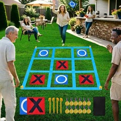 Giant Outdoor Tic Tac Toe Game for Kids Adults Lawn Yard Carnival Playground
