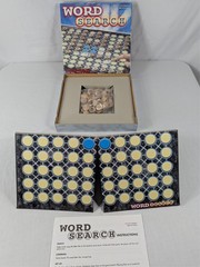 Word Search Board Game by Pressman Wooden Tiles Ages 8+ Pre-owned