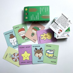 Christmas Card Games for Santa Cookie Elf Candy Snowman Card Game Board Game ET
