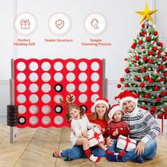 Jumbo 4-to-Score 4 in A Row Giant Game Set Outdoor Indoor Adults Kids Family Fun