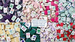 PASTEL PURPLE 4 Layer Acrylic Mahjong Tiles American Set 160 Tiles US SELLER!