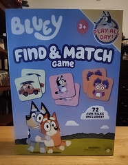 Bluey Find & Match Game, A Fun Tile-matching Game with 72 Character Tiles, 3+