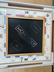 Monopoly Luxe Edition Solid Maple Wood Cabinet Premium WS Game Company Open Box