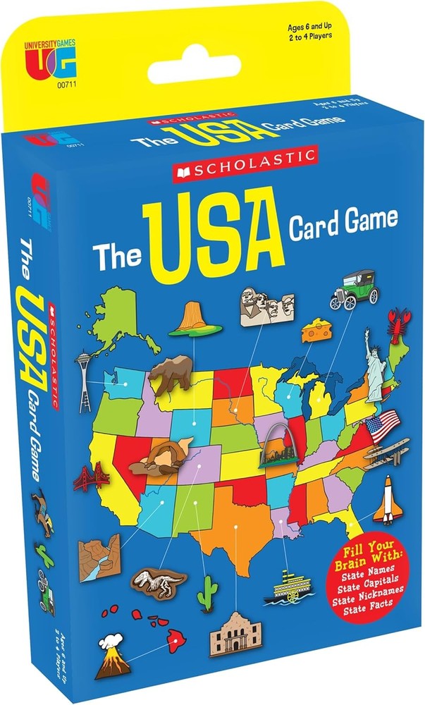 University Games Scholastic USA Travel Card Game States