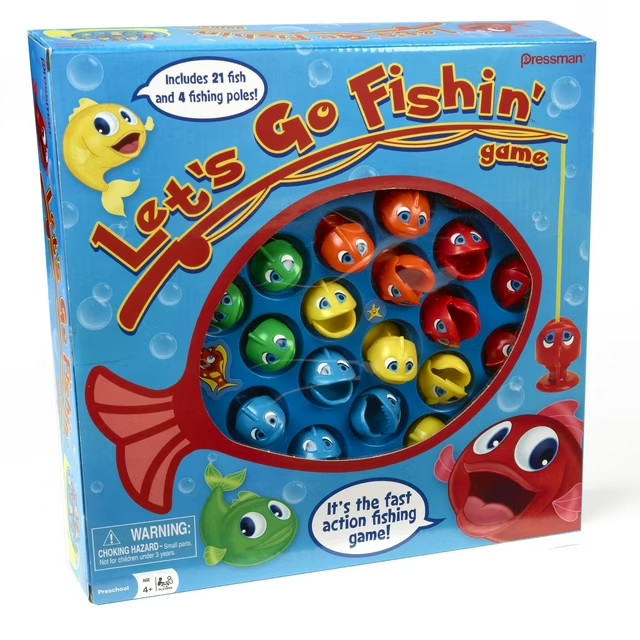 Let’s Go Fishin’ Game by – The Original Fast-Action Fishing Game!, 1-4 players