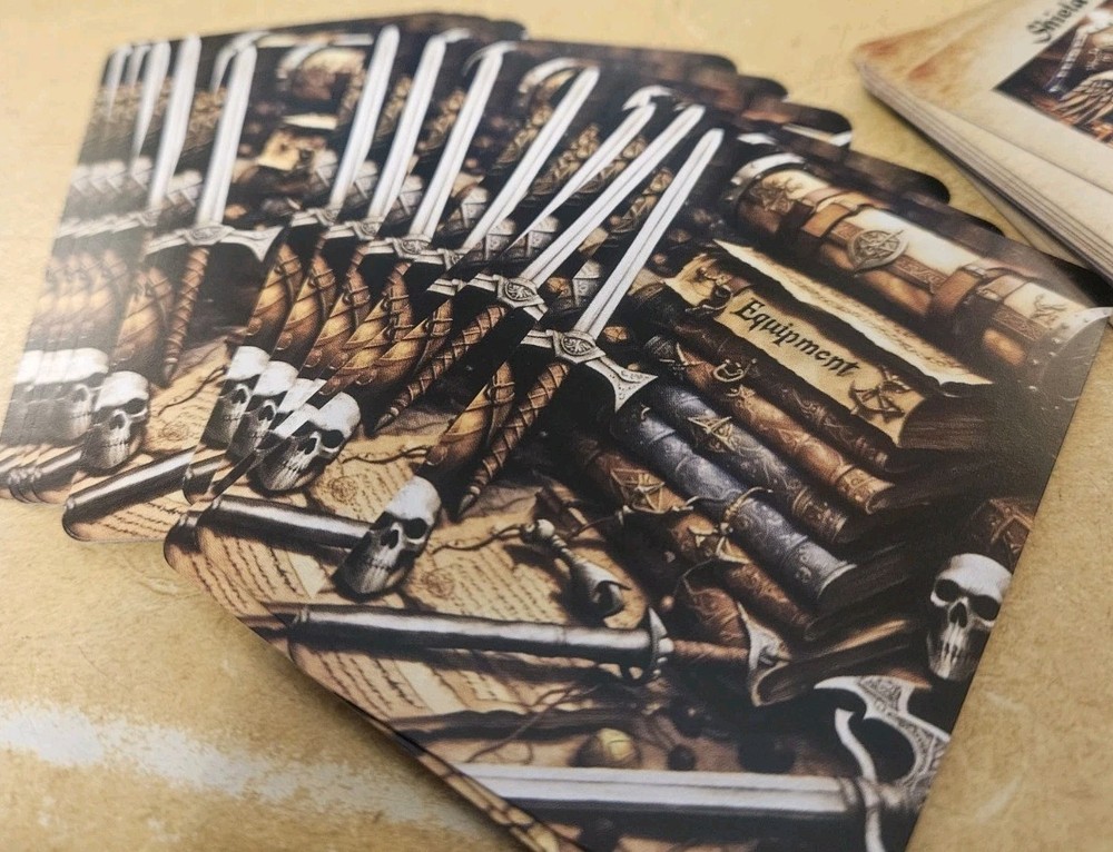 Custom HeroQuest Compatible Equipment Cards (16) – Fan-Made Replacements – New