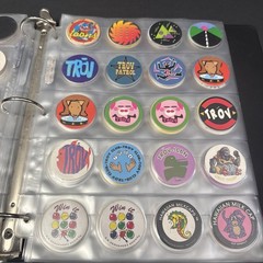 Vintage 1990s-2000s POG Collection Binder Over 400 pcs With Various Designs-READ