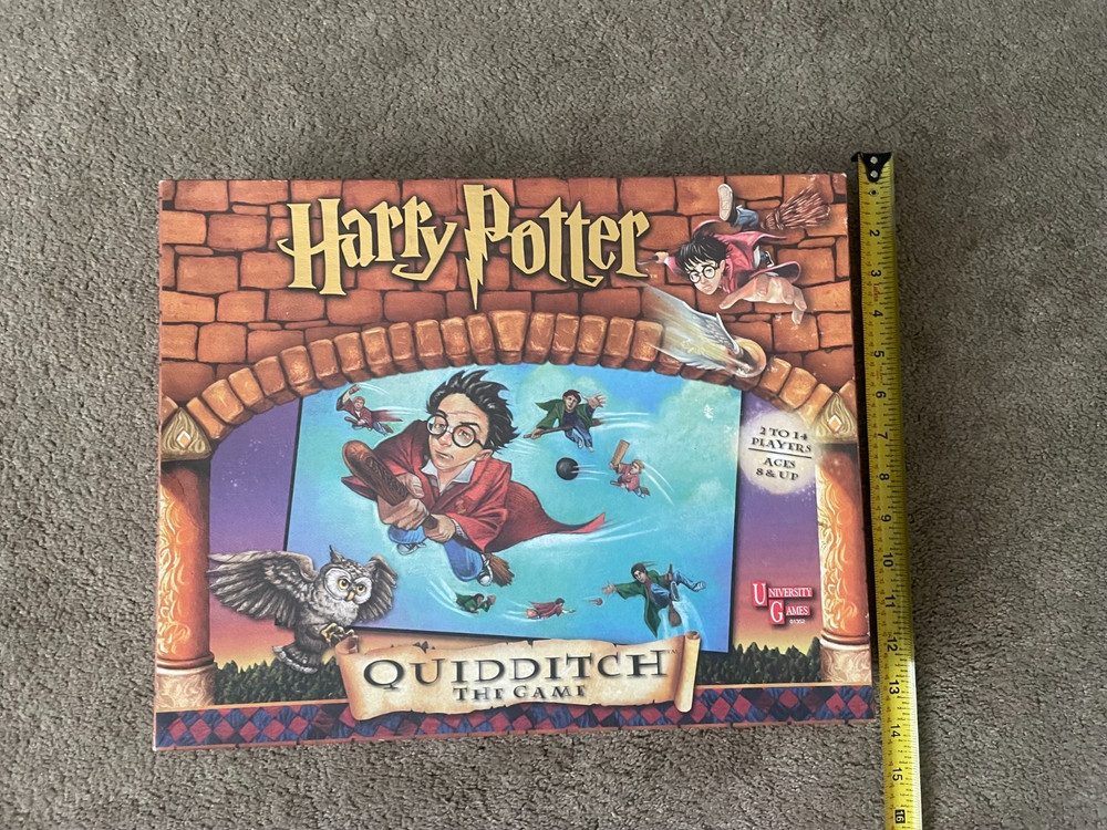 Vintage 2000 Harry Potter Quidditch The Board Game University Games in box