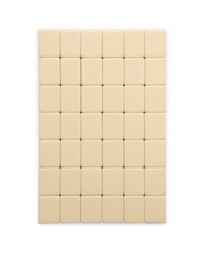 Yellow Mountain Imports American Mahjong Set Ivory Stripes 166 Tiles Beige Case