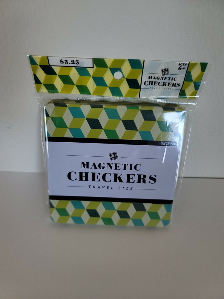 Magnetic Checkers Travel Size Portable Compact