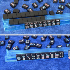 American Mahjong Tiles (1.2”,Tiles Only), 166 Mahjong Tile Set with Black Color