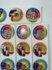 7x Unpunched U.S.A. Government POGS CAPS Lot Judicial Executive Legislative USA