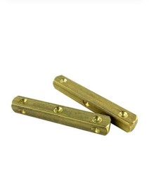 Dayakattai Pachikalu Chausar Pure Brass Pasa Pair 6mm Set Pack of 1