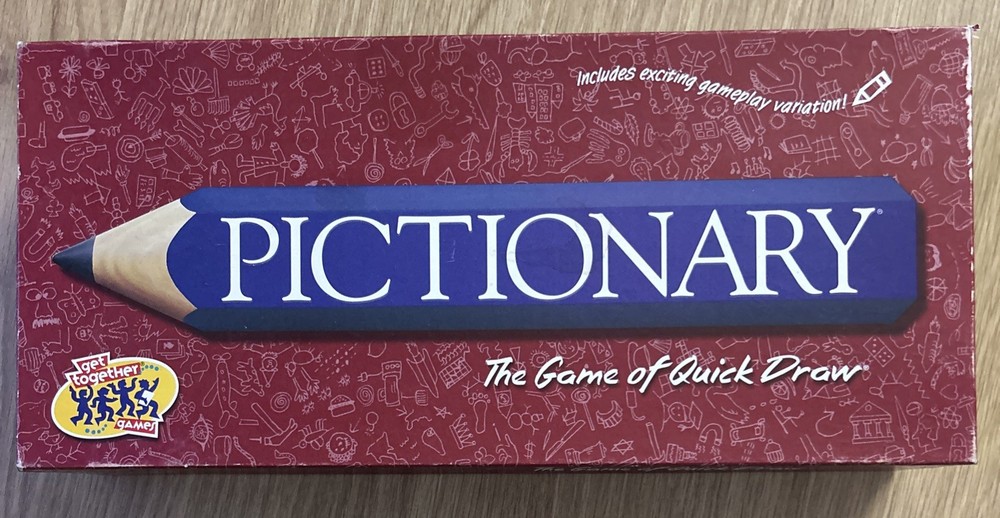 *NEW OPEN BOX* Vintage Pictionary 1993 – 2000 Edition Board Game Milton Bradley