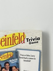 Seinfeld Show Trivia Game with 53 Cards TV Spin Masters Warner Bros 2 Players