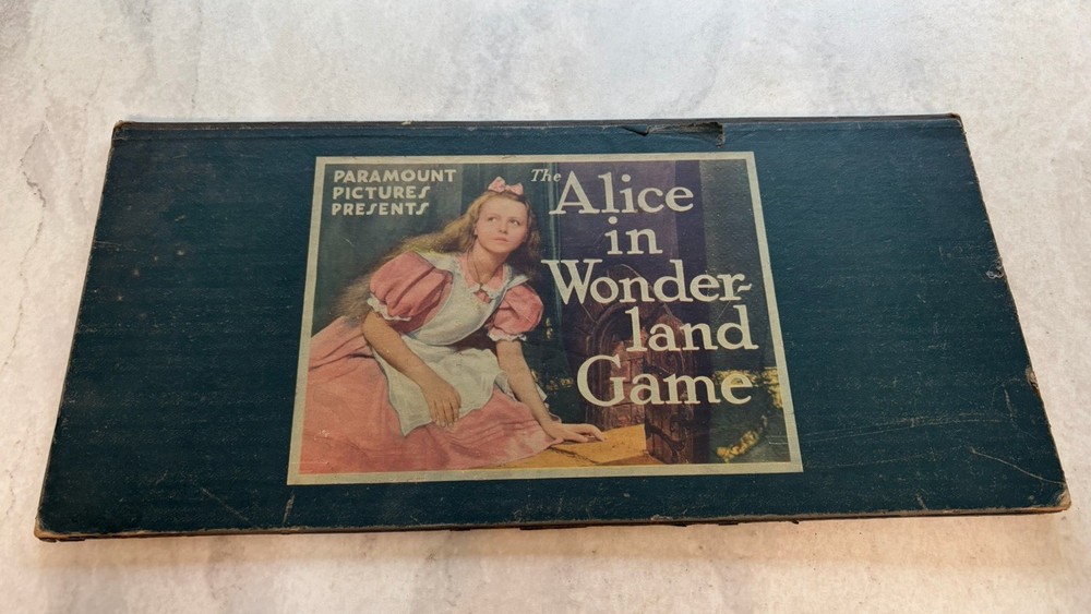 Ultra Rare 1933 Paramount Movie Alice In Wonderland Board Game Board only
