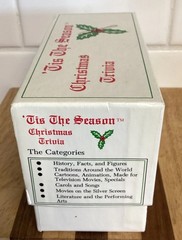 Vtg Christmas Holiday Trivia Family Game Retro Tis The Season Cards USA