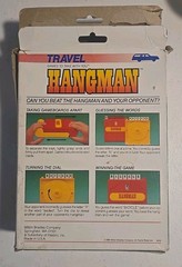 Vintage 1987 Milton Bradley TRAVEL HANGMAN Board Game Model 4812 Complete