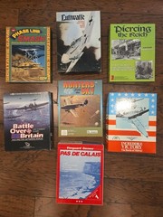 Lot of 7 War Games WWII, Gulf War: GDW, Gamers, Quarterdeck, Vanguard 1970-1990s