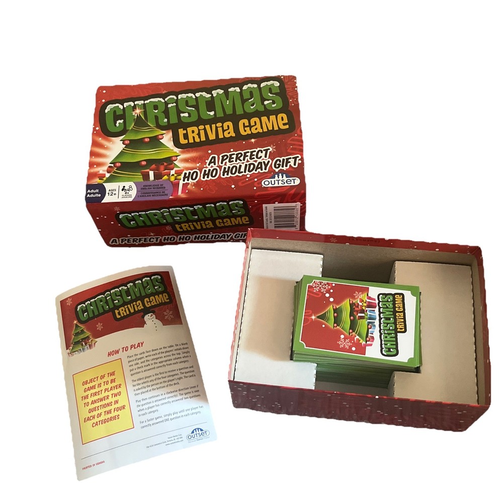 Christmas Trivia Game A Perfect Ho-Ho Holiday Gift Adult Party Family Friend Fun