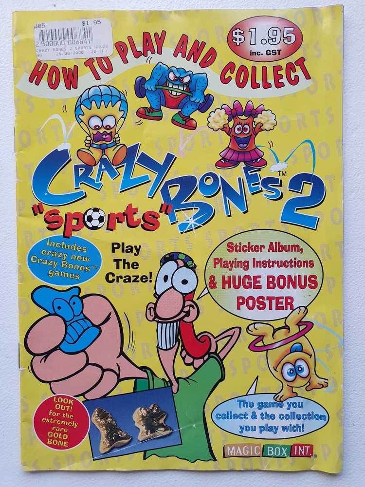 Rare Australian Sports 2 sticker album – Gogo’s Crazy Bones 2