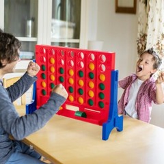 Giant Connect 4 Jumbo Game Play Set Family Outdoor w/Carrying Bag & Storage Tray