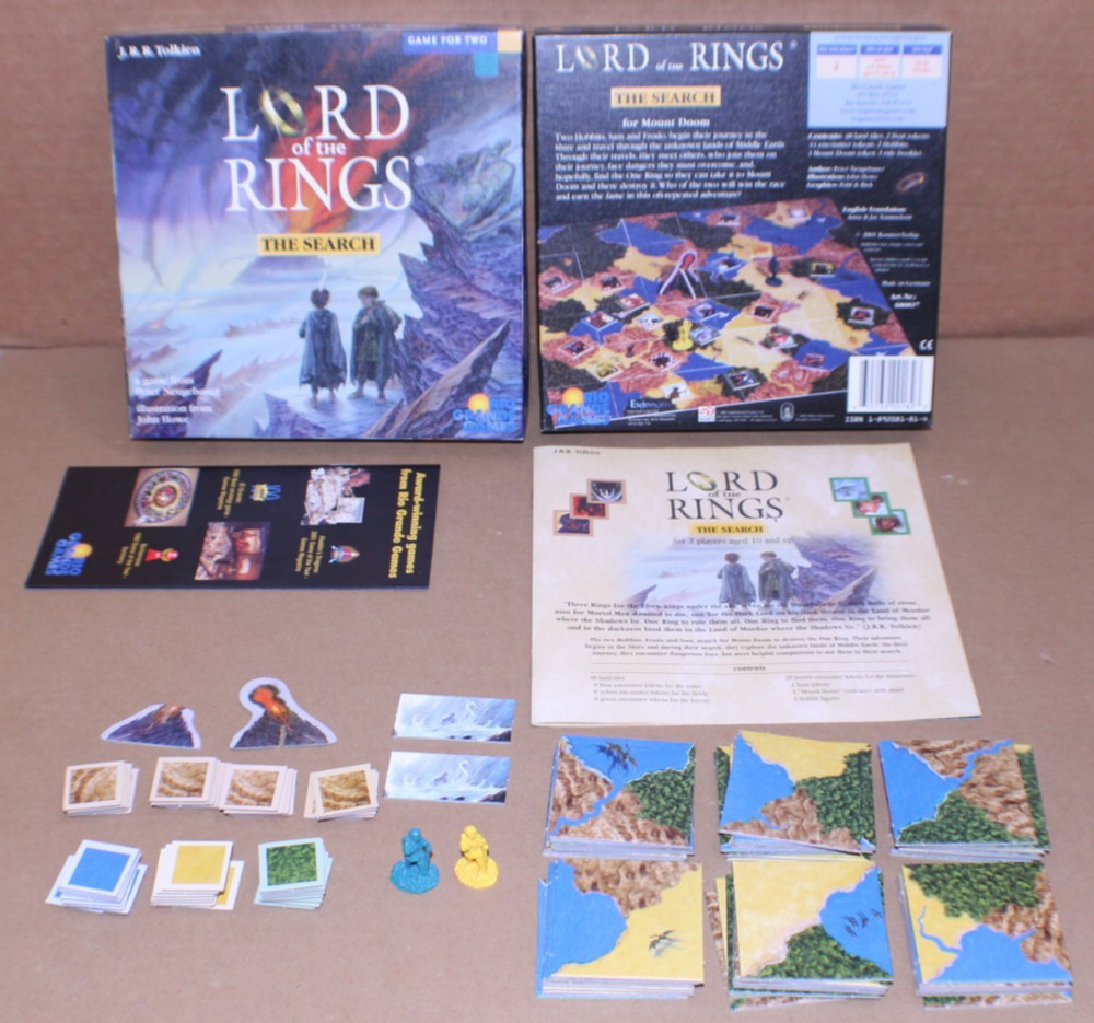 USED / Complete / Lord of the Rings: The Search Board Game By Rio Grande Games