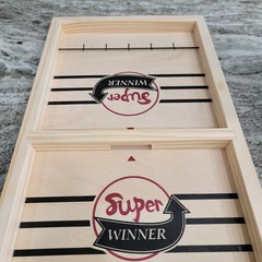 Sling Puck Wooden Fast Sling Hockey Game 2 Player Table Game Open Box New