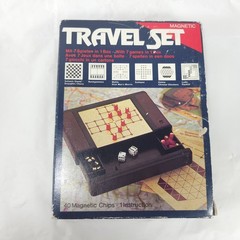 Vintage Magnetic Travel Game Set 7 In 1 Compact Board Games For Road Trip