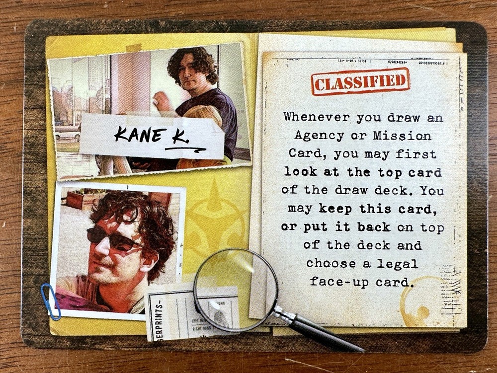 Covert: Kane Klenko Character Promo Card Renegade Game Studios Designer
