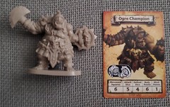 Heroquest Against The Ogre HordeOgre Champion 28mm Mini & Card NEW!!