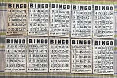46 Vintage Milton Bradley Co Cardboard Bingo Cards for Replacements & Crafts