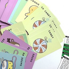 Christmas Card Games for Santa Cookie Elf Candy Snowman Card Game Board Game ET