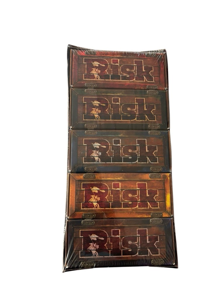 Risk All 5 Armies Sealed Set of Miniatures & Storage Boxes New Game Pieces