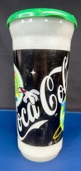 Crazy Bones Hielocos Coca-Cola Alien 32oz Promotional Glow-in-the-Dark Cup