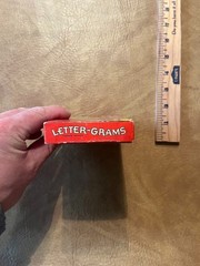 1938 Milton Bradley Letter-Grams Cross Word Card Game Cross Word Anagram