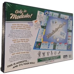 Late For The Sky Modesto-Opoly Board Game California NEW FACTORY SEALED