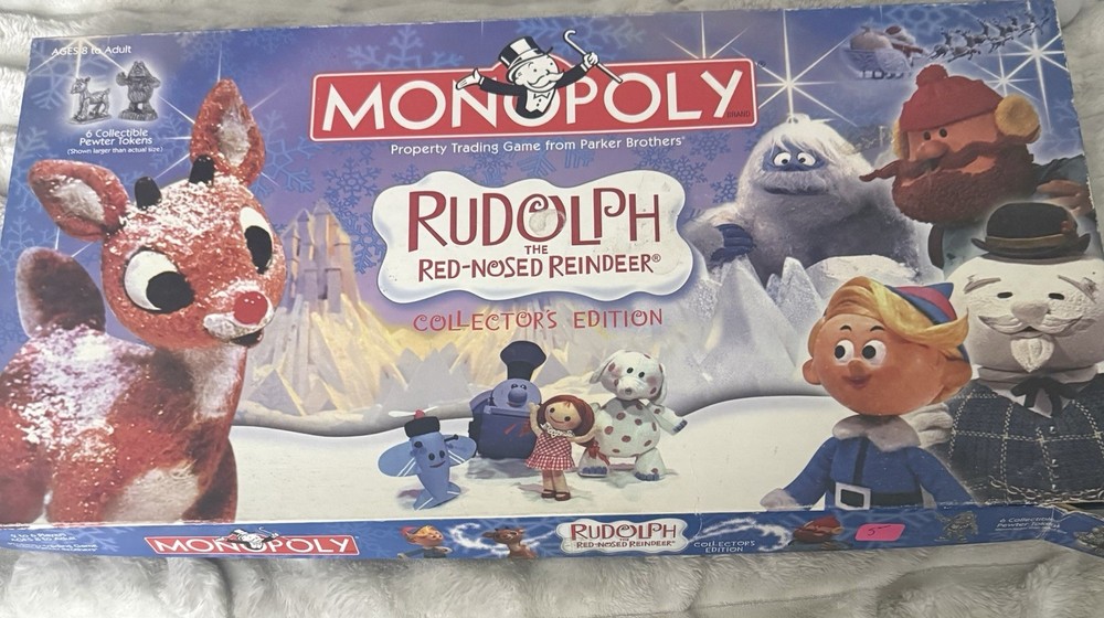 USAopoly Monopoly Rudolph Reindeer Collector’s Edition Board Game 8+ 2+
