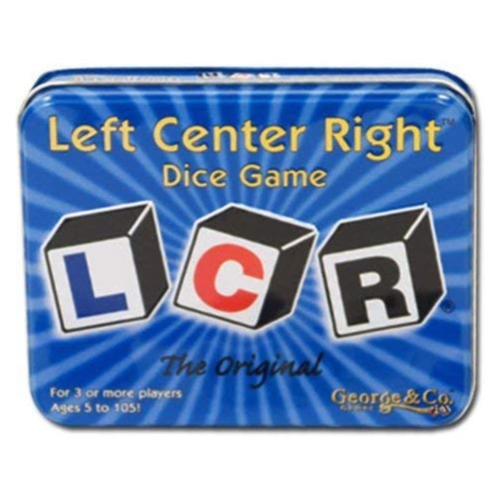 LCR Left Center Right Multicolor Dice Game Fast Paced Fun for All Ages