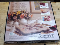 Milton Bradley Scrabble 4034 Rotating Game Board Deluxe Edition 1989