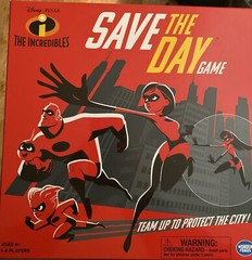 Disney Pixar The Incredibles Movie Save The Day Kids Family Board Game (New)